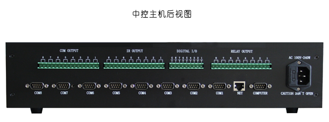 中控主机后视图