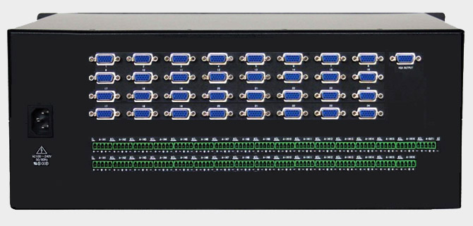 自动VGA加音频切换器32进1出大图